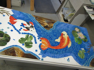 WowFactor Mosaics St. Albert Koi Fish